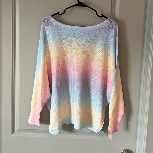 Pastel Ombré Pullover Sweater - Picture 4 of 12